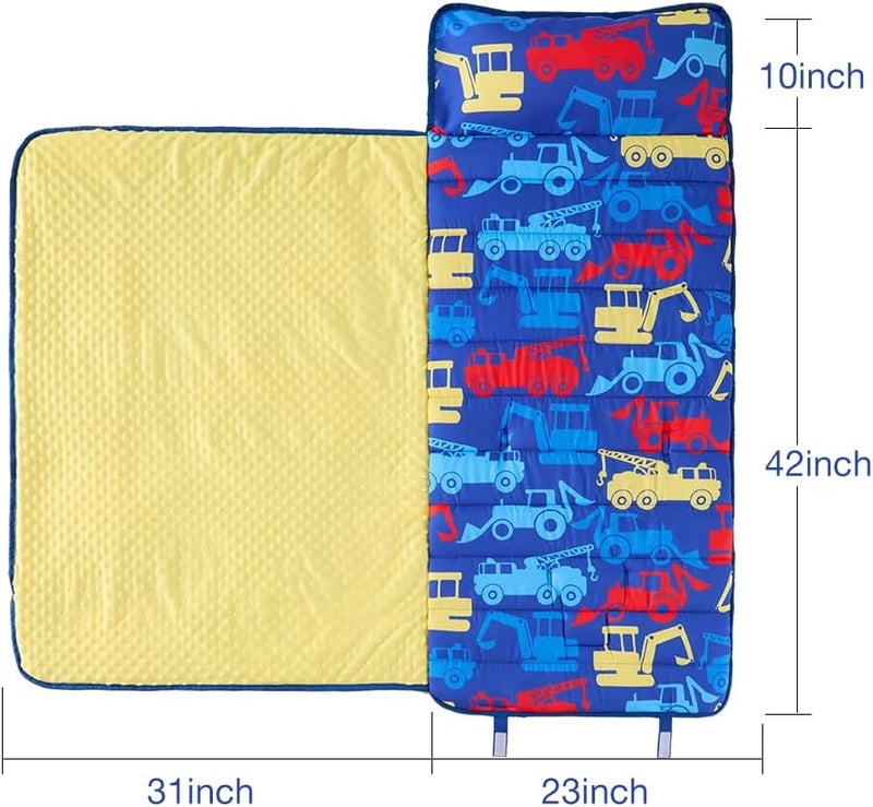 beeweed Toddler Nap Mat, Rollup Design Kid Sleeping Mat with Removable Pillow & Minky Blanket, Toddler Sleeping Bag for Daycare Preschool Travel Camping - Image 5